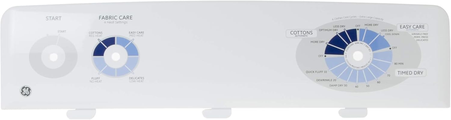 GE Dryer Gas Back Panel (WE19M1490)
