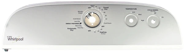Whirlpool Dryer Control Panel W10692607