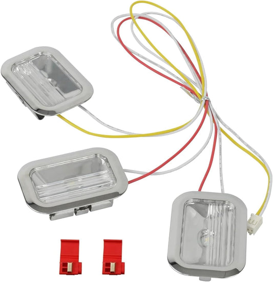 Whirlpool Refrigerator LED Module Service Kit Chrome 9+3 LEDs (W11683244) - Replaces W11205082